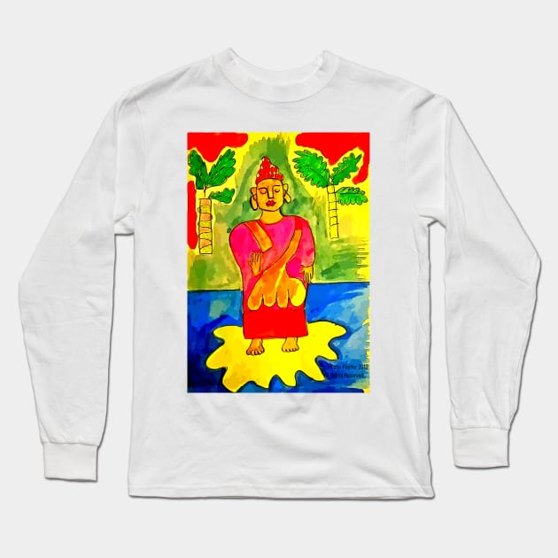 Buddha Long Sleeve T-Shirt by Kater